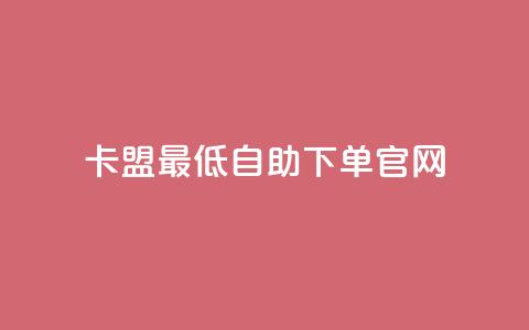 卡盟最低自助下单官网 - 卡盟官网自助下单	，最低价格保证！!  第1张