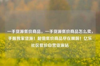一手货源低价商品，一手货源低价商品怎么卖，手握独家货源！超值低价商品尽在眼前！亿乐社区低价自营货源站