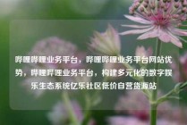 哔哩哔哩业务平台，哔哩哔哩业务平台网站优势，哔哩哔哩业务平台，构建多元化的数字娱乐生态系统亿乐社区低价自营货源站