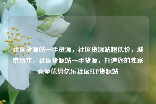 社区货源站一手货源，社区货源站超低价，城市新宠，社区货源站一手货源	，打造您的独家竞争优势亿乐社区SUP货源站  第1张