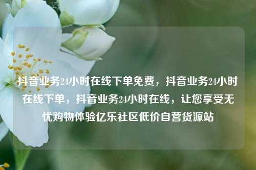 抖音业务24小时在线下单免费，抖音业务24小时在线下单	，抖音业务24小时在线，让您享受无忧购物体验亿乐社区低价自营货源站  第1张