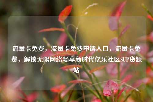 流量卡免费	，流量卡免费申请入口，流量卡免费，解锁无限网络畅享新时代亿乐社区SUP货源站  第1张